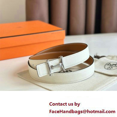 Hermes Mors H belt buckle  &  Reversible leather strap 24 mm 12 2023